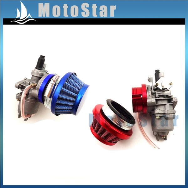 

44mm air filter + stack + carburetor carb for 2 stroke 47cc 49cc mini moto kids atv quad 4 wheeler go kart