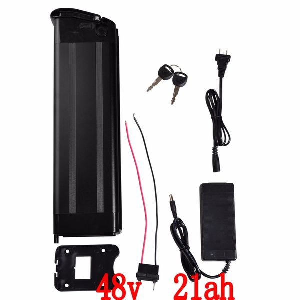 48 V 1000 W bateria 48 V 21AH bicicleta elétrica bateria 48 v 21ah lítio uso sanyo celular com 30A BMS + 54.6 V carregador 2A descarga de fundo