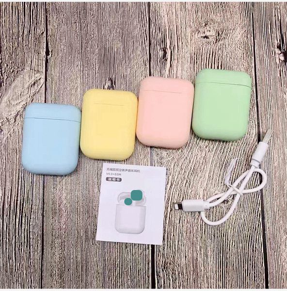 

inpods12 5.0 wireless bluetooth black white earphones in-ear music earbuds stereo headset box with smart bullet window