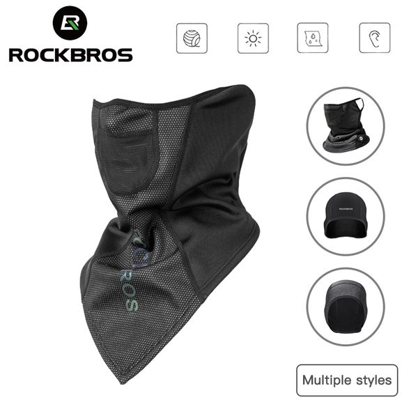 

rockbros winter scarf warm fleece maskthermal breathable cycling scarfs running snowboard motorcycle skiing face windproof mask