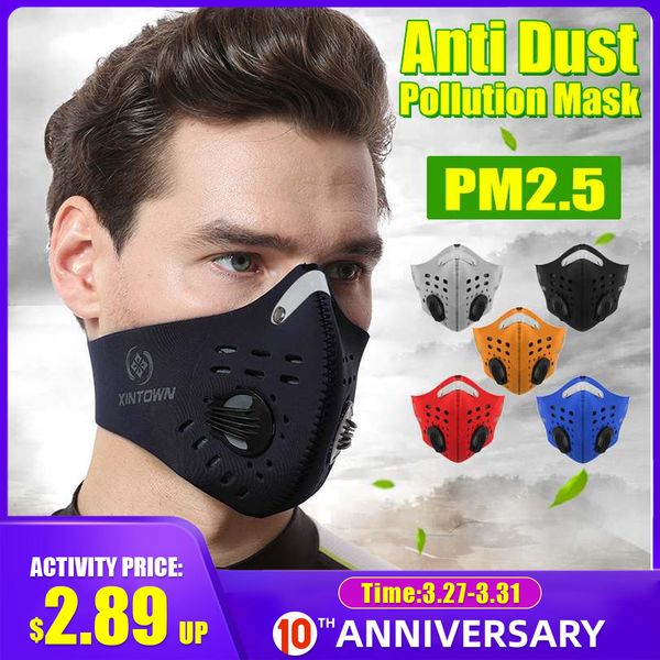 

10шт маска для лица половина антипылевой фильтр загрязнения спорт велоспорт велосипед в наличии быстрая доставка