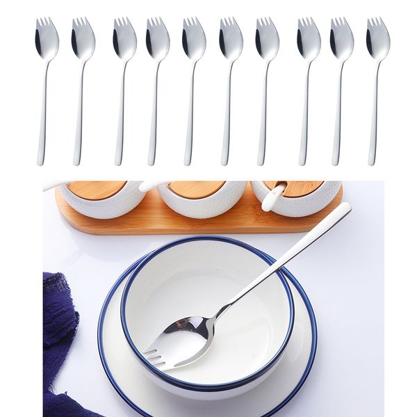 

stainless steel spoon sporks for household use camping travel hiking