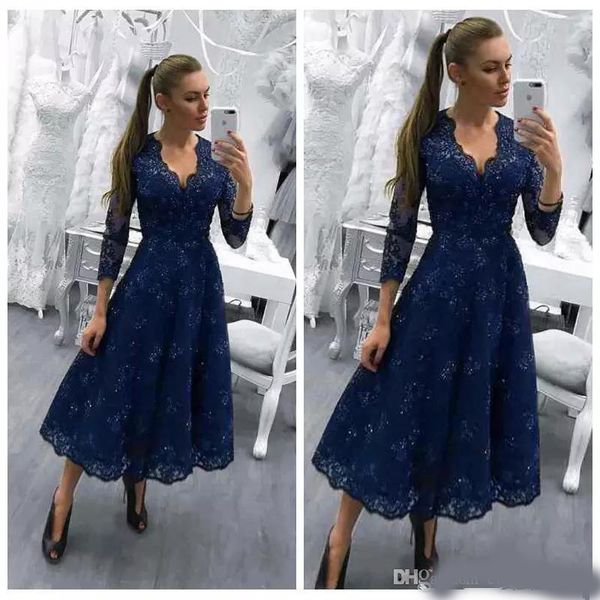 

2020 navy mother of the bride dresses with jacket v neck knee length wedding guest dress customized formal mother outfits evening gowns, Black;red