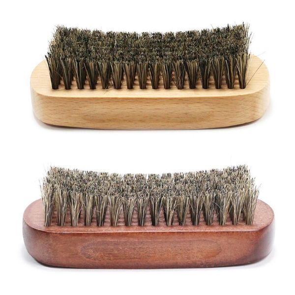 

men shaving brush natural beech hair bristle beard comb facial massage mustache brush beauty care tool, Silver