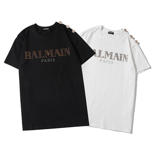 

fashion designer men's t-shirt o-neck short sleeve graphic print tee teen youth summer causal men's wear, White