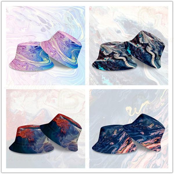 

bucket hat women men summer fishing hats casual fishermen cap k hip hop bucket hat children, Blue;gray