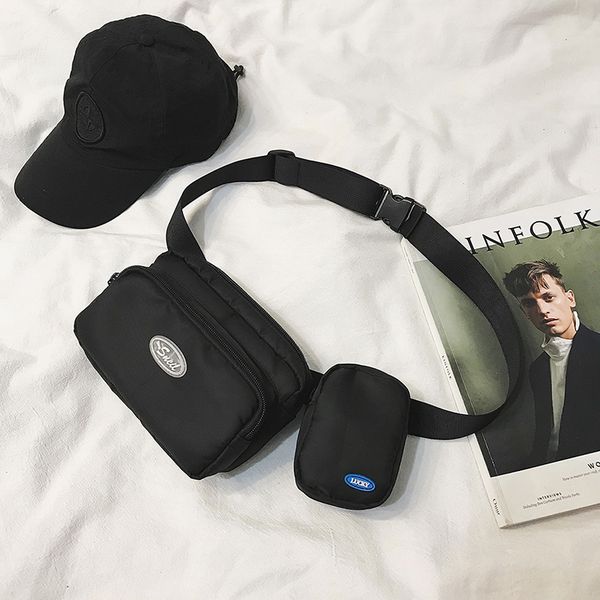 

женщины мужчины сумка талии обновления повседневная функциональных деньги телефон ремень мешок черный для boygirl холст пояс хип фанни