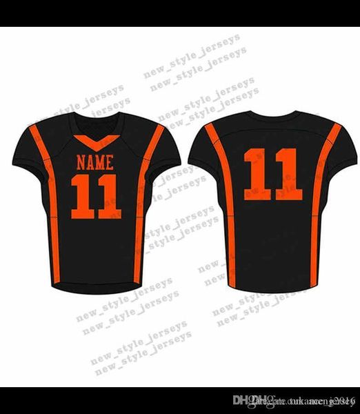 

70men 2019 youth football jerseys army green wine red embroidery logos stitched custom any name any number jerseys, Black;red