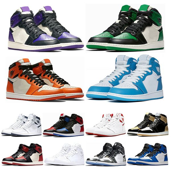 

pine 1s mens basketball shoes green court purple chicago og 1 game royal blue backboard sports sneaker trainers 5.5-13