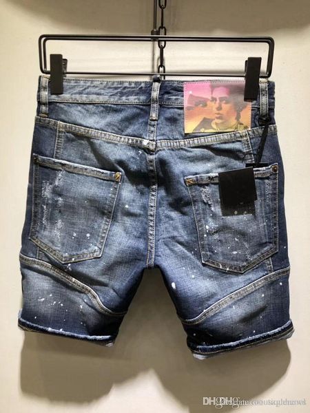 

mens designer jeans summer shorts fashion male casual mens jeans summer man middle- shorts designer jeans, White;black