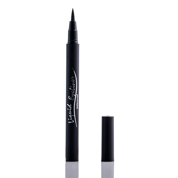 

black silver tube waterproof and sweat-proof quick-drying does not smudge color permanent eyeliner pen