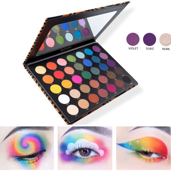 

35 colors eyeshadow palette pearlescent matte earth color series eye shadow wh998