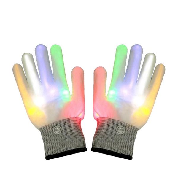 

1pair led flashing gloves glow light up finger lighting dance party decoration glow party supplies choreography props christmas