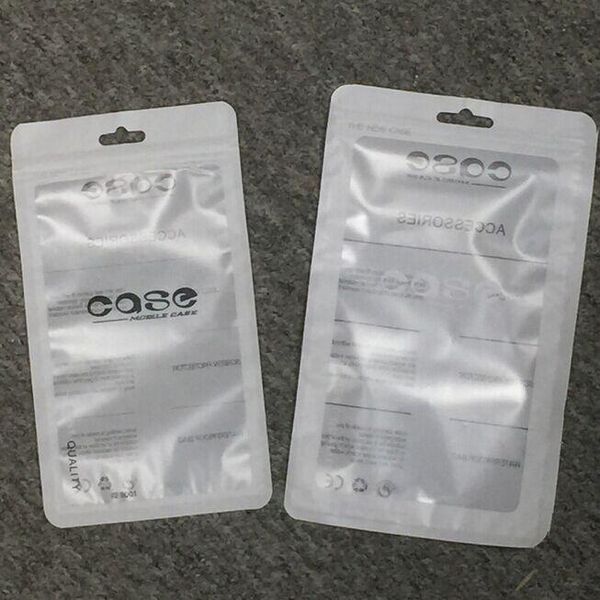 Acessórios para telefones móveis brancos caixa para auscultadores Sacos de embalagem OPP PP PVC saco de embalagem de plástico poli