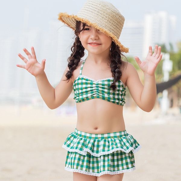 

gcjbx 2019 bikini qiqi children's hipster plaid girl bikini 2019 bikini swimsuit swimsuit qiqi children's swimwear hipster plaid s, White;black