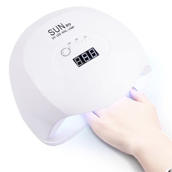 

40w led uv nail dryer painless nail drying lamp with 4 timer setting lcd display art tools dryer