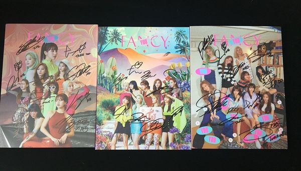 

hand signed twice autographed fancy you mini7th cd+signed poster+p