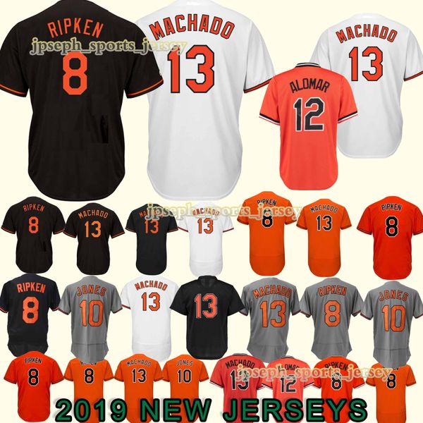 

Baltimore Oriol jerseys 12 Roberto Alomar 13 Manny Machado 8 Cal Ripken Jr. 10 Adam Jones new jersey