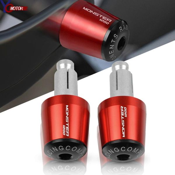 

new red handle bar end grips cap for 1200 2013-2020 1200 s/r cnc accessories aluminum motorcycle hand bar ends