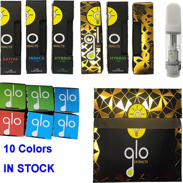 

GLO экстракты картридж упаковка 510 керамические Vape картриджи электронные сигареты Vape тележки 0,8 мл 1 мл толстые масляные форсунки пустые Vape Pen испарители
