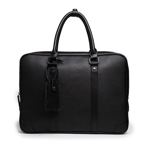 

new men's handbag fashion business briefcase multifunctional high-end portable pu leather bag commuter men's computer bag