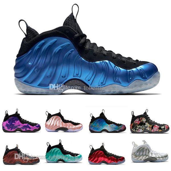 

2019 new mens basketball shoes penny hardaway habanero red sequoia green alternate galaxy rose floral trainers sneaker shoes size 40-47