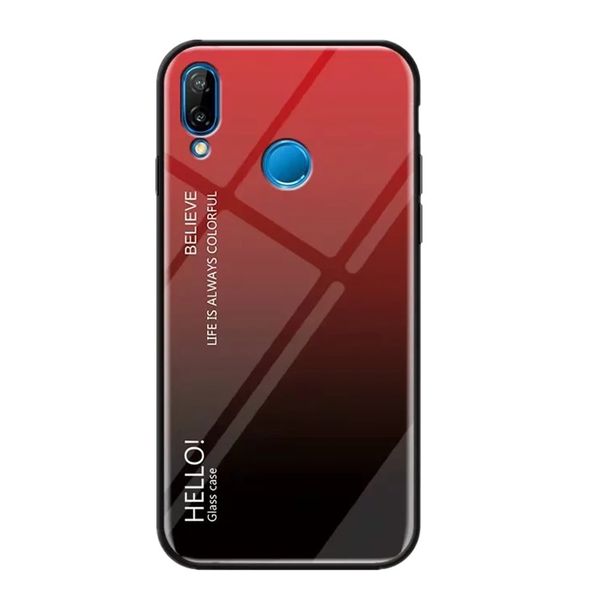 

градиент закаленное стекло чехол для huawei nova 3i