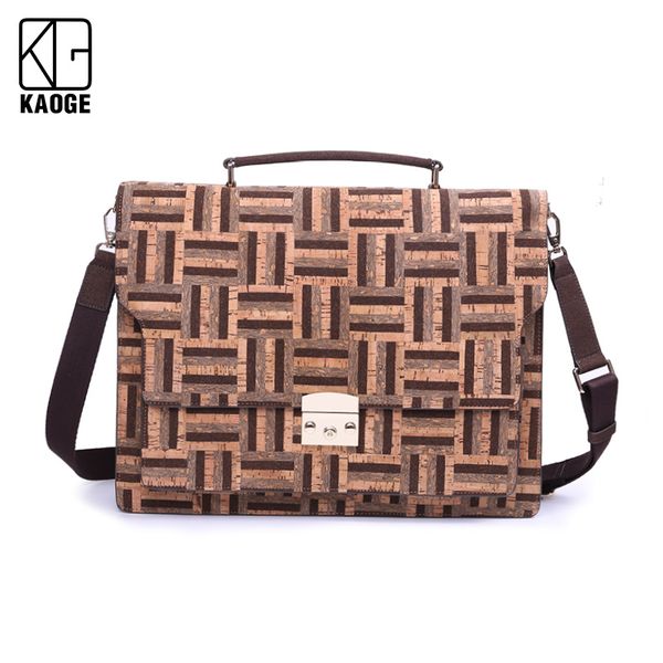 

portugal imported cork paper light bag niche briefcase male business simple large capacity crossbody clutch