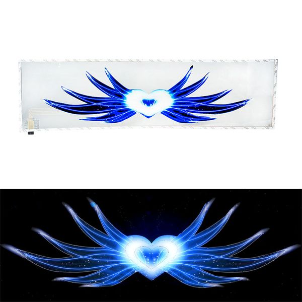 

led car atmosphere lamp music rhythm cold light sticker sound activated equalizer horn decoration car sticker m8617