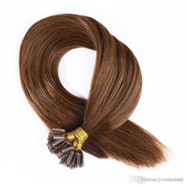 Straight Nail U Tip Keratin Human Fusion Hair 100 Human Hair