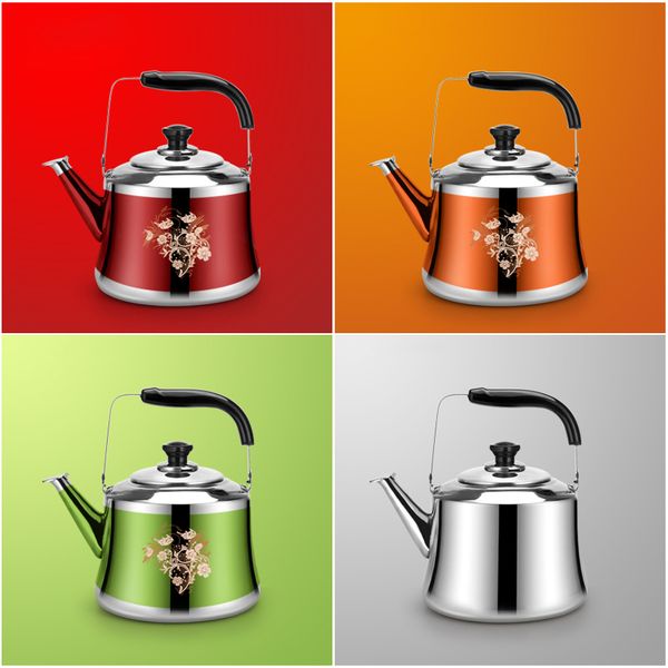 

stainless steel kettle large capacity thickening kettle automatic whistling kettle gas cooker universal water bottle tetera