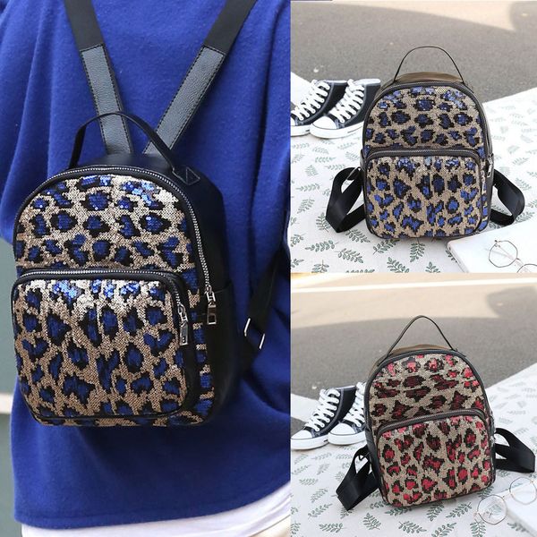 

xiniu women school bag leopard print satchel travel shoulder bag girl bolsas feminina casual sequin #w35