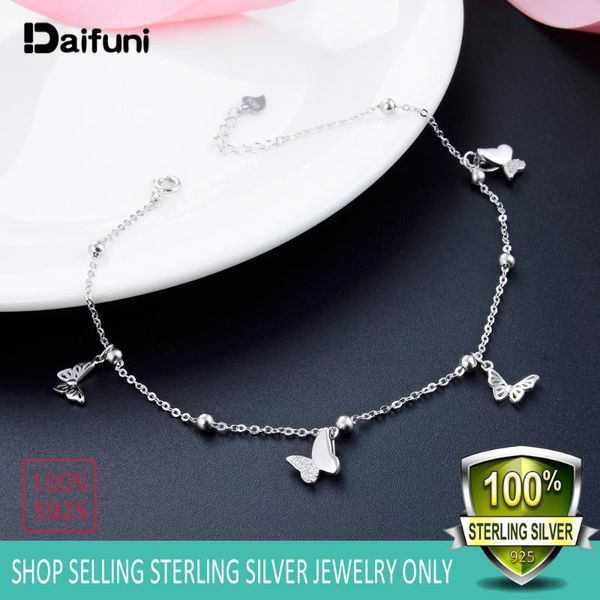 

sweet simple 925 sterling silver butterfly shape anklet bracelet chain ankel beach foot sandal diomedes for women gift chaine, Red;blue