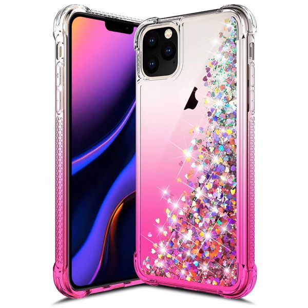 

quicksand case for samsung a10e a30 note 10 pro s10 e plus monochrome gradient liquid glitter 4 corner anti fall tpu bumper protection cover