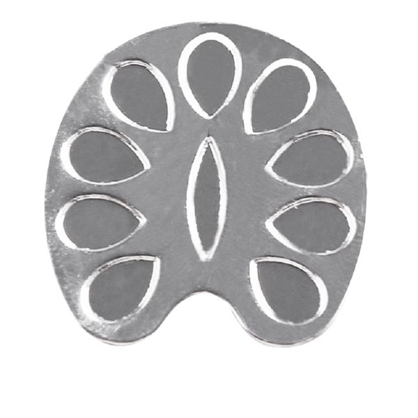 

mini finger nail art mixing palette for hand manicure ring nail tools metal (silver
