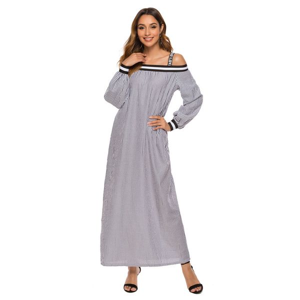 

женское дизайнерское платье с длинной юбкой women'sjvlr, Black;gray