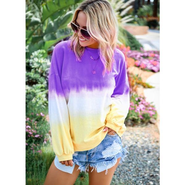 

women rainbow hoodie fashion 2019 new arrival autumn luxury hoodies casual gradient womens sweatshirts clothes size s-5xl, Black
