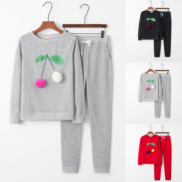

women solid color hooded sweatshirt and pant tracksuit sport suit, Black;blue