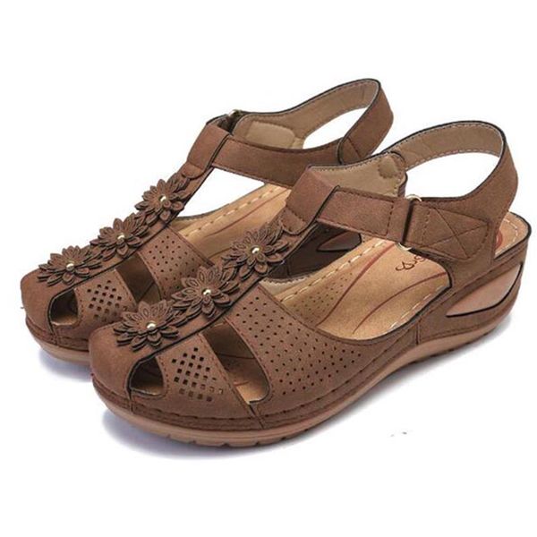 

women's summer rome new style round head chunky-heel slippers outer wear thick bottomed sandals, Black