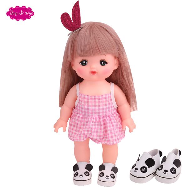 

cute little panda shoes 14.5 inches rice dew doll shoes accessories fine workmanship