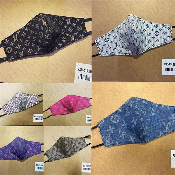 

brand masks milk fiber breathable double layer designer face mask luxury letter sunproof cycling mask facemask for men and women d52808