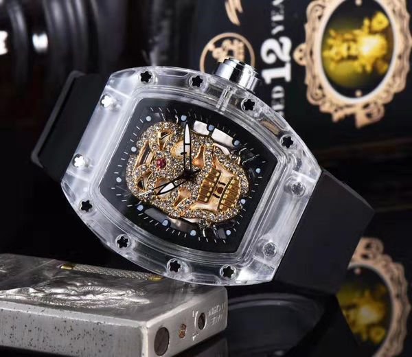 

Новый досуг мужчины стиль часы RICHARD Luxury Fashion Skeleton часы Мужчины Женщины Кварцевые ч