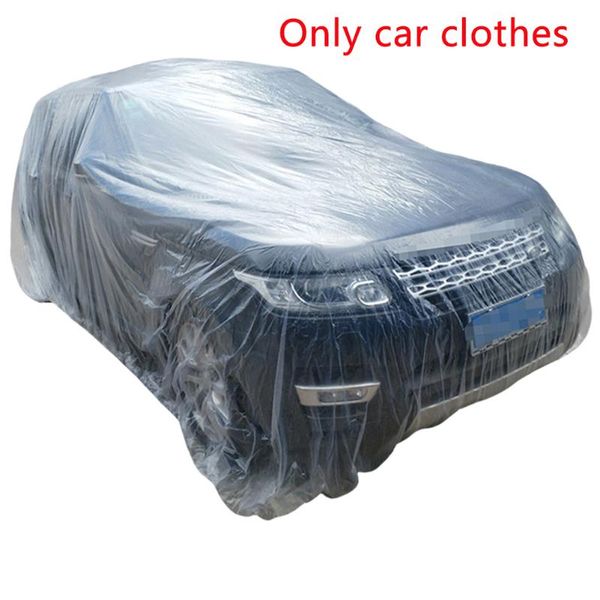 

sun shade disposable use portable anti uv transparent rainproof outdoor dustproof waterproof car cover seamless lightweight