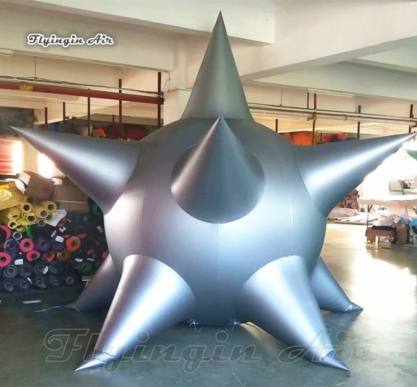 Balões infláveis ​​do PVC do ar gigante do balão da estrela da estrela do hélio da propaganda 3,5m para o evento exterior da parada