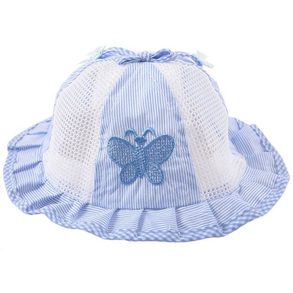 

baby infant kids summer hat cap butterfly bow visor cap, Yellow