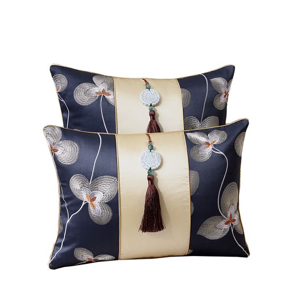 

роскошный кисточкой clover cypress крышки ткань подушка наволочка рождество home decor китайский стиль поясничная подушка обложка диван пред