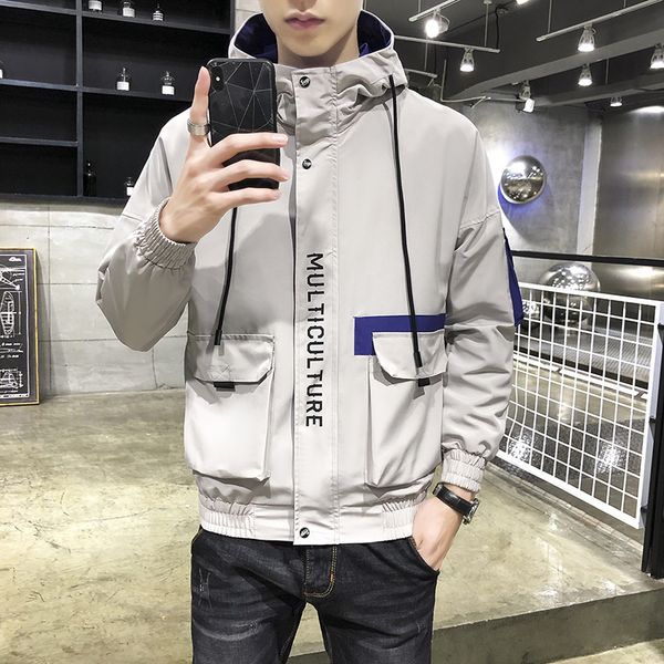 

autumn and winter luxury mens jacket designer jacket for men with pockets trend brand casual mens jackets highly quality optionals, Black;brown