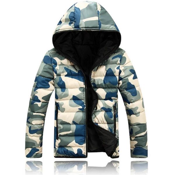 

2019 brand men's clothing winter jacket with hoodies outwear warm coat male solid winter coat men casual warm down jacket, Black
