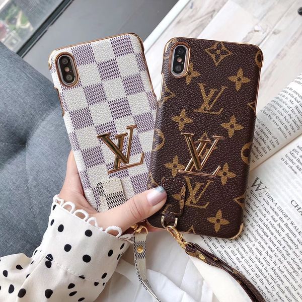 

Vogue de igner electroplating pc cell phone ca e for iphone x x max xr 8 7 6 6 plu pu leather kin cover