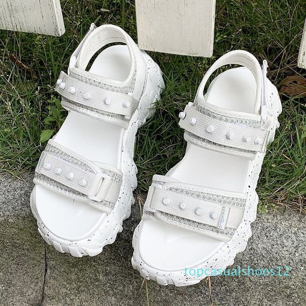 

mbr force women sandals 2020 open toed wedge cool platform breathable thick bottom women fashion summer women shoes beach sandal t12, Black